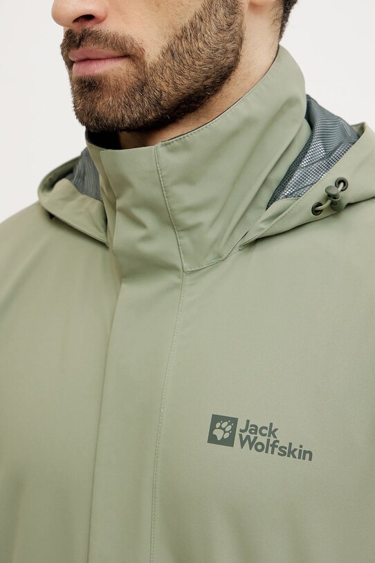 Jack Wolfskin kurtka przeciwdeszczowa Trailtime 2L A63903 zielony