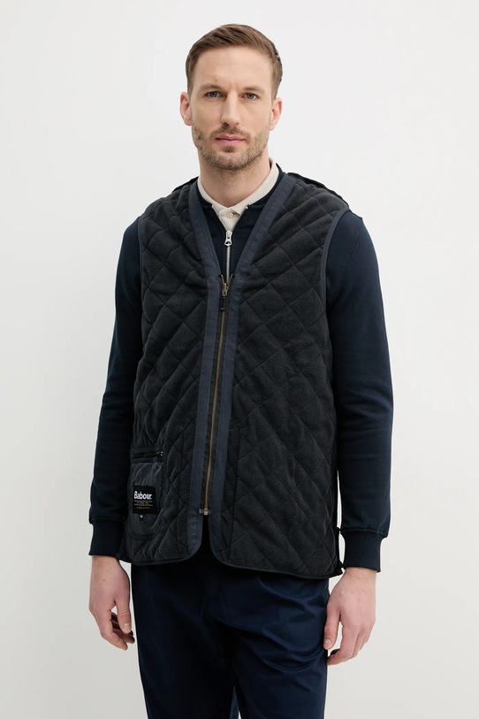 Barbour vesta Polarquilt Waistcoat/Zip-In Liner bleumarin MLI0002