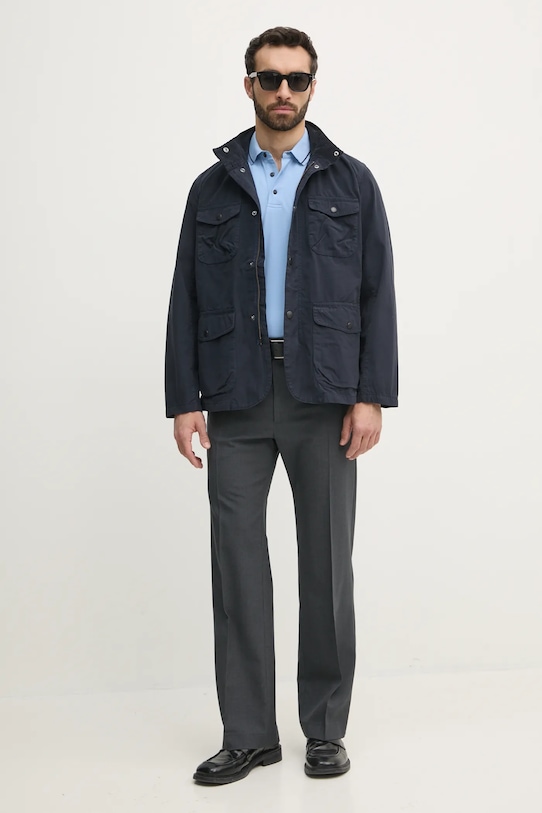 Бавовняна куртка Barbour Ogston Casual Jacket MCA1039 темно-синій SS25