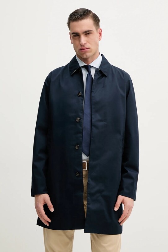 Barbour geaca Rokig Waterproof cu captuseala bleumarin MWB0856