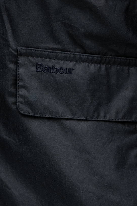 Хлопковая куртка Barbour Newbury Wax Jacket тёмно-синий MWX2449