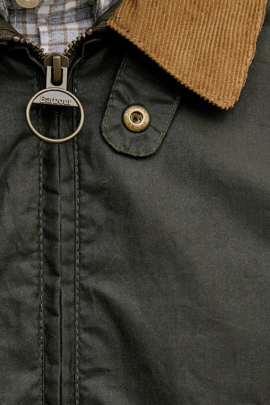 Bavlněná bunda Barbour Newbury Wax Jacket MWX2449 zelená