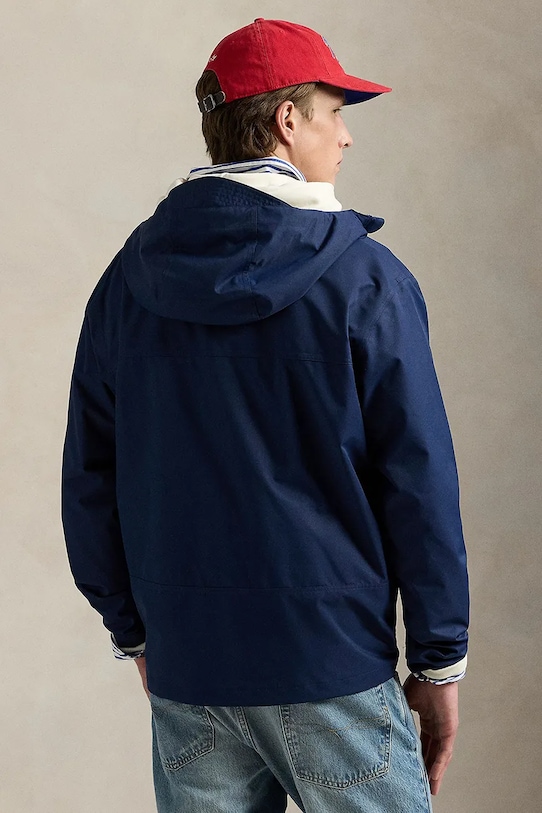 Nepromokavá bunda Polo Ralph Lauren 710968728 námořnická modř SS25