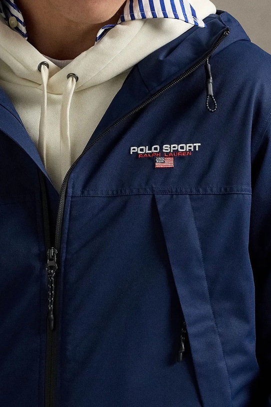 Nepromokavá bunda Polo Ralph Lauren 710968728 námořnická modř