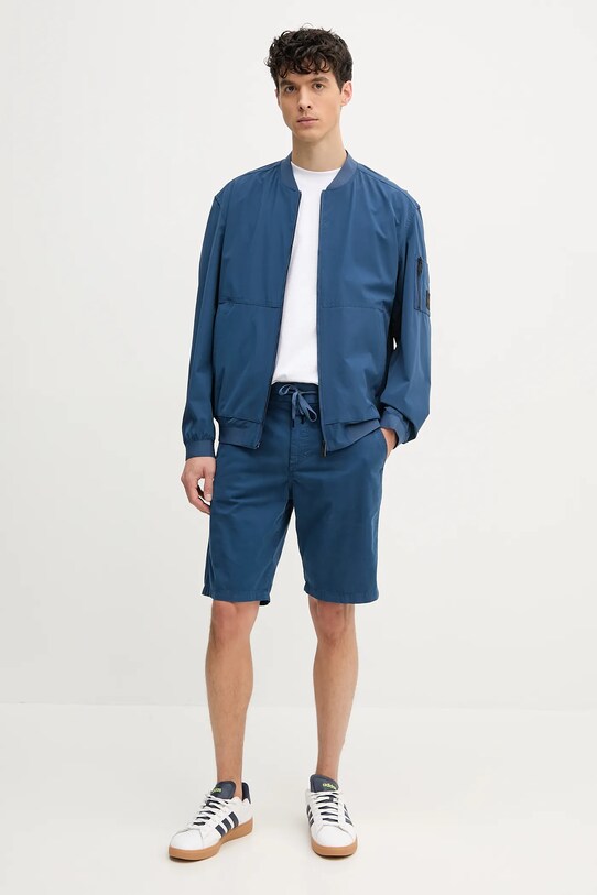BOSS Orange kurtka bomber 50537058 niebieski SS25