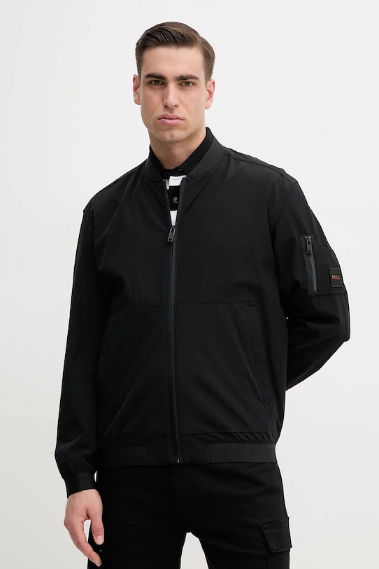 BOSS Orange geaca bomber necaptusit negru 50537058