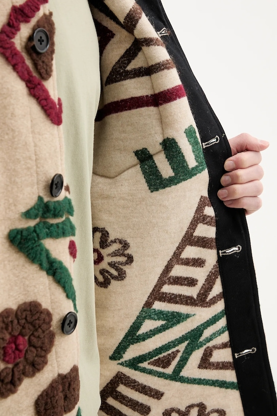 Desigual kurtka z domieszką wełny QUEBEC 25SMEW02