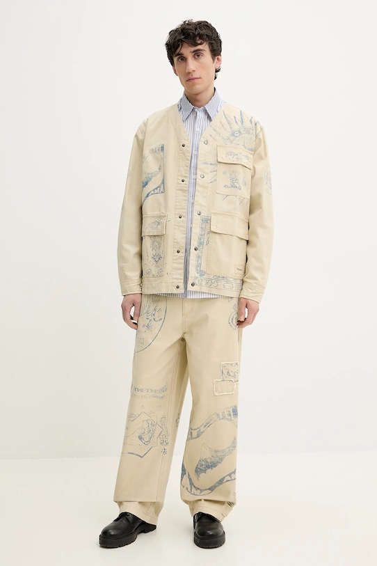 Джинсова куртка Desigual KENIA 25SMEW08 бежевий SS25