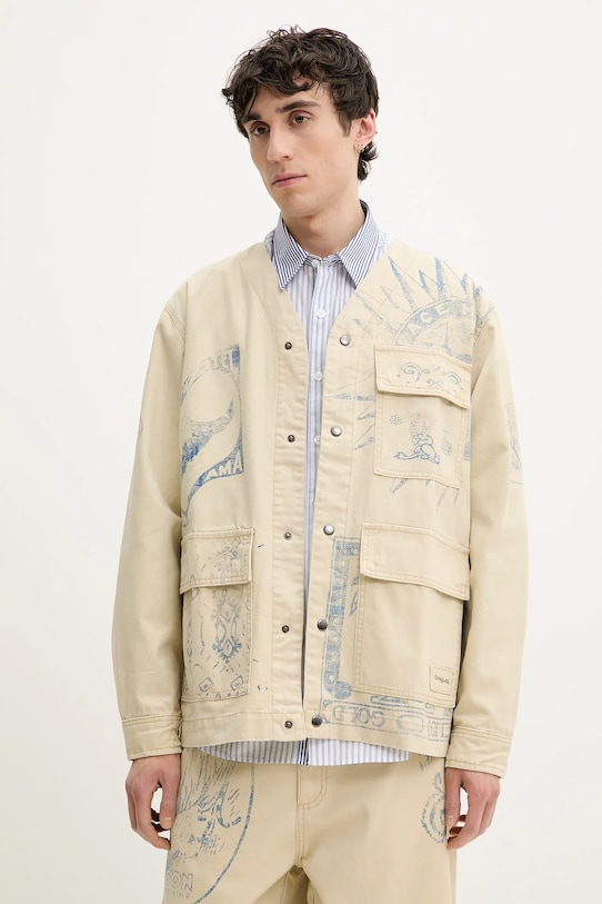 Джинсова куртка Desigual KENIA бежевий 25SMEW08