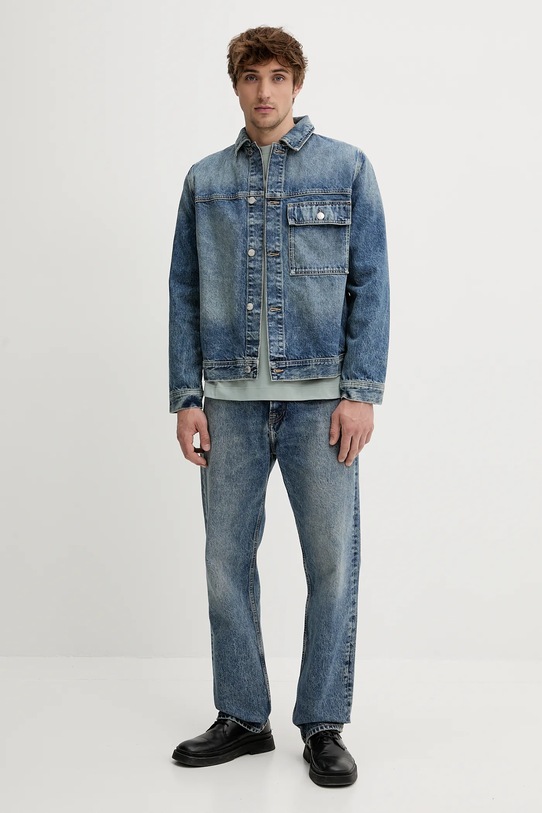 Samsoe Samsoe kurtka jeansowa SAWESLEY M25100082 niebieski SS25
