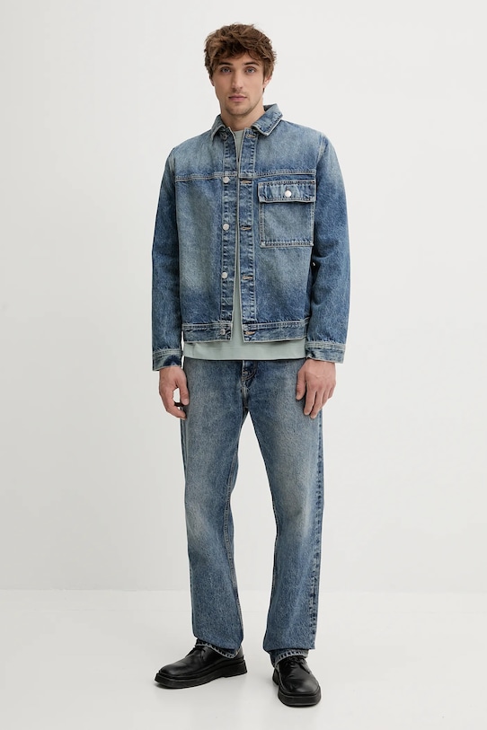 Jeans jakna Samsoe Samsoe SAWESLEY M25100082 modra SS25