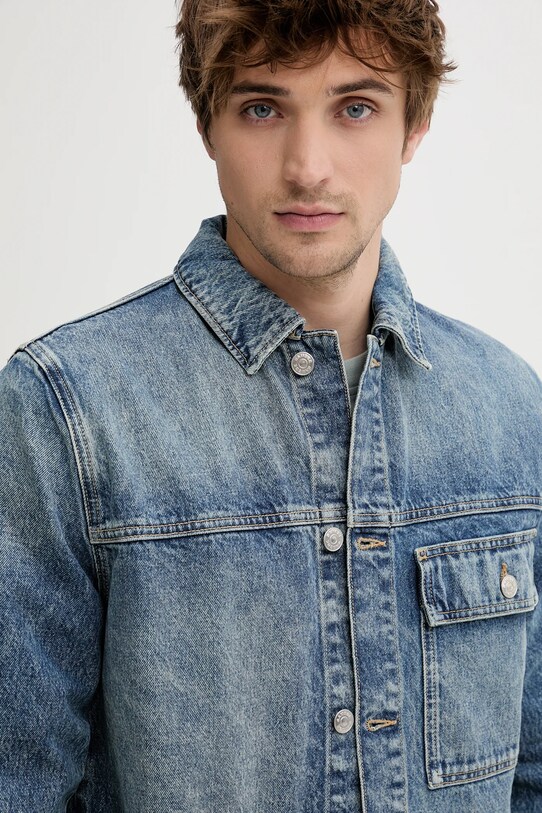 Jeans jakna Samsoe Samsoe SAWESLEY modra M25100082