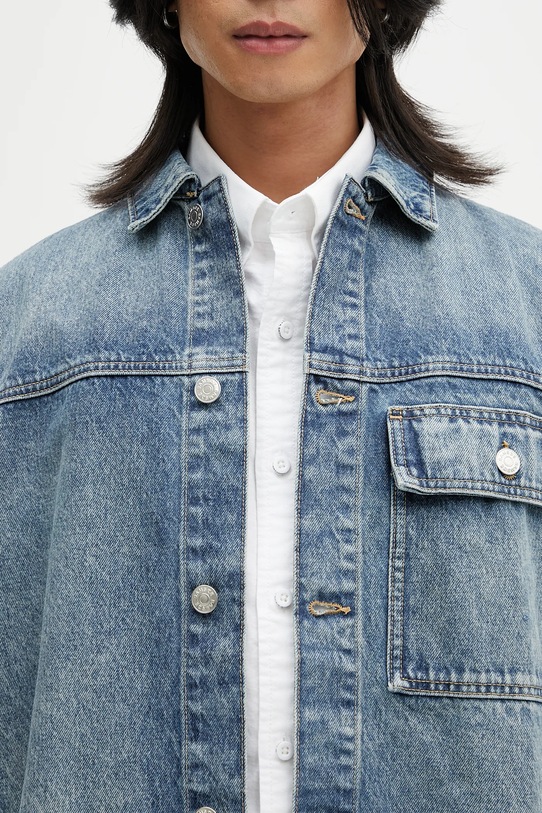 Džínová bunda Samsoe Samsoe SAWESLEY modrá M25100082