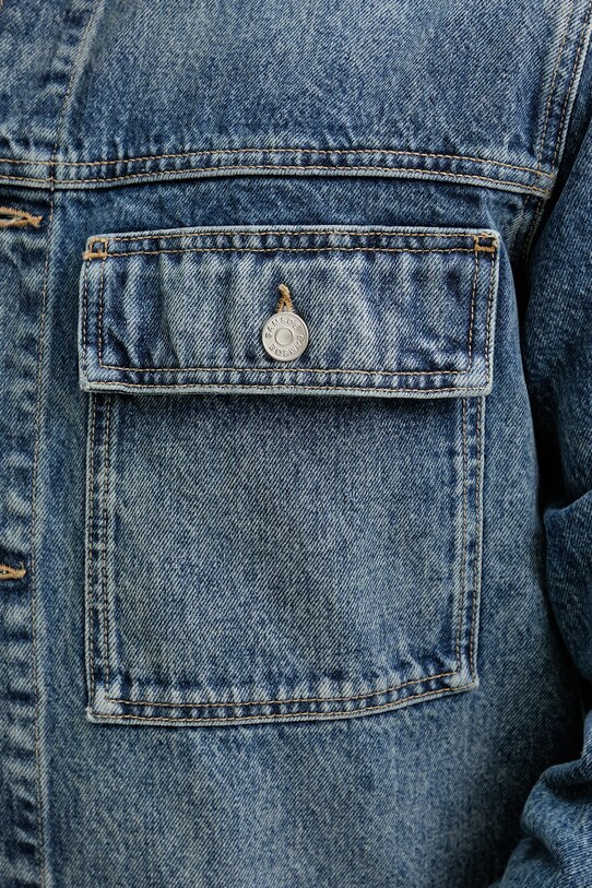 Jeans jakna Samsoe Samsoe SAWESLEY M25100082 modra