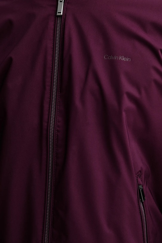 Calvin Klein kurtka bomber LV040FM512 bordowy