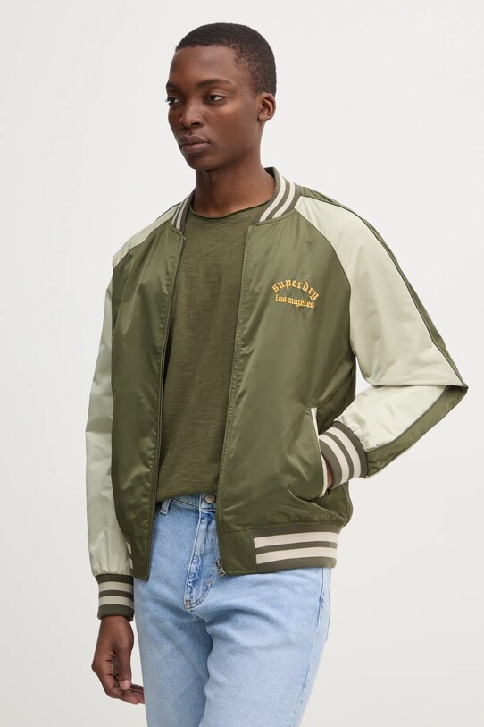 Odzież Superdry kurtka bomber M5012070A.2LX zielony