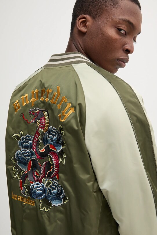 Superdry kurtka bomber zielony M5012070A.2LX
