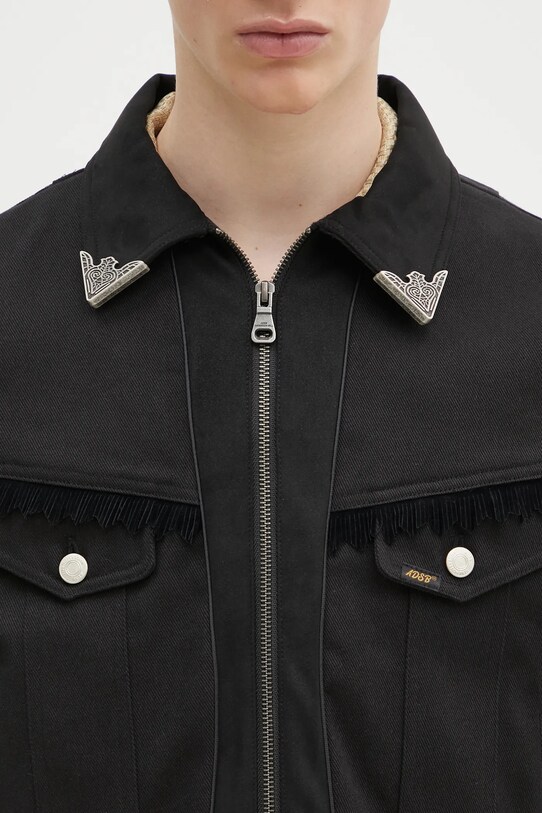 Andersson Bell geacă Cowboy Cotton Zip-Up negru awa680m