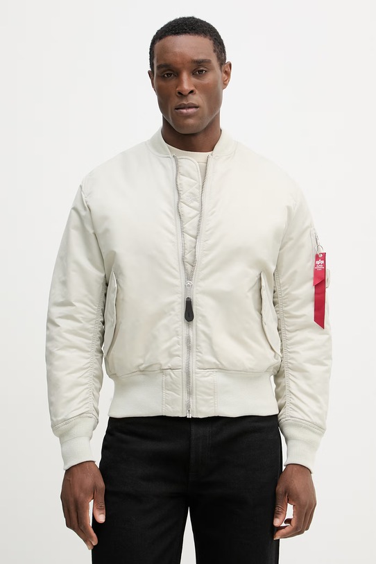 Alpha Industries kurtka bomber MA-1 (HERITAGE) bez kaptura beżowy 100101