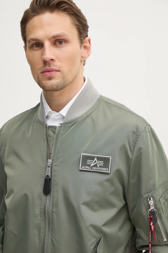 Куртка-бомбер Alpha Industries MA-1 TTC зелёный 126101