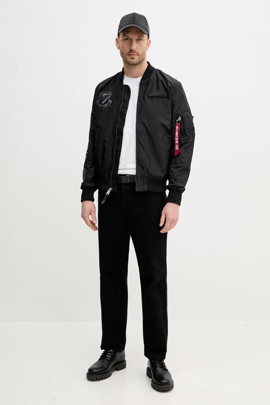 Куртка-бомбер Alpha Industries MA-1 TT Flying Tigers 156129. чорний SS25