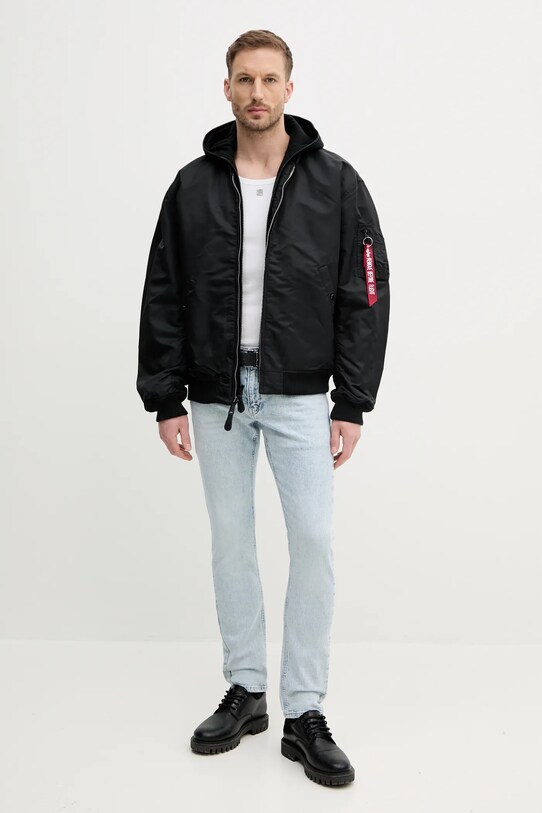 Яке бомбър Alpha Industries MA-1 D-Tec Studio LW 156143 черен SS25