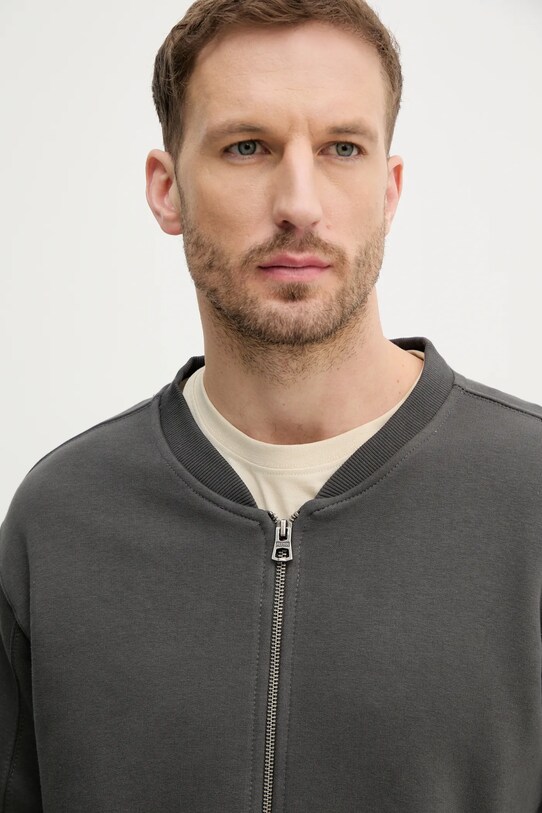 Μπλούζα Alpha Industries Studio Edition Fleece Bomber γκρί 156302