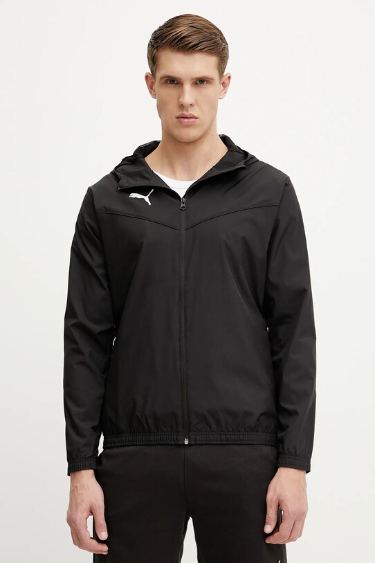 Куртка для тренувань Puma teamRISE з капюшоном чорний 657396