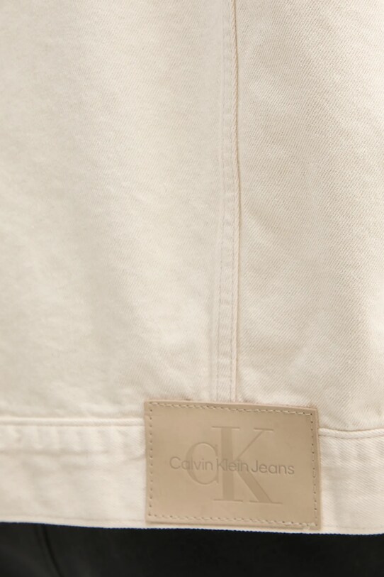 Calvin Klein Jeans geacă din amestec de in J30J327212 bej