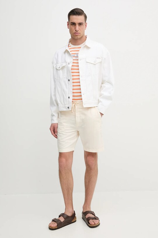 Джинсова куртка Calvin Klein Jeans J30J327586 білий SS25