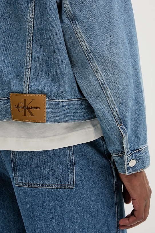 Džínová bunda Calvin Klein Jeans J30J327587 modrá