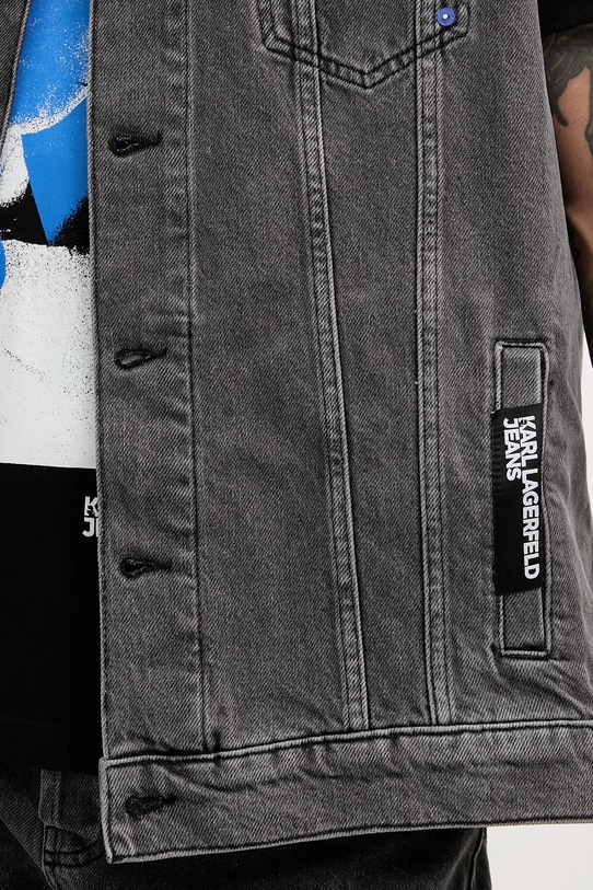 Karl Lagerfeld Jeans vestă de blugi gri A2M14017