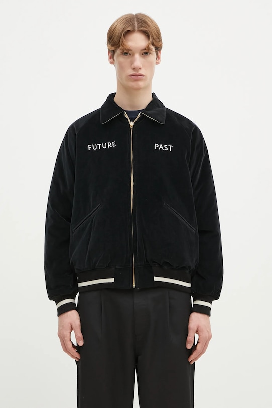 Dvostrana jakna Human Made REVERSIBLE SOUVENIR JACKET HM29JK001 crna SS25