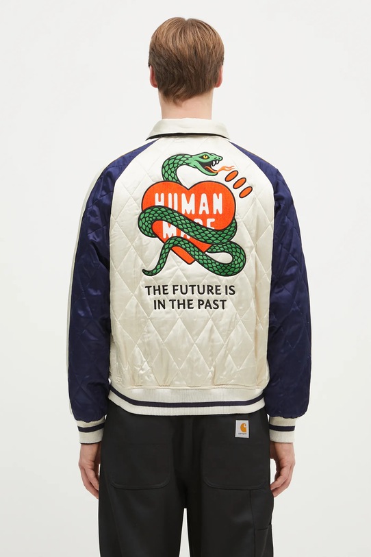Obojstranná bunda Human Made REVERSIBLE SOUVENIR JACKET čierna HM29JK001