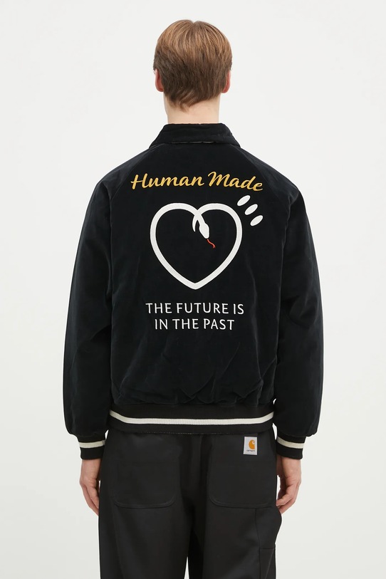 Obojstranná bunda Human Made REVERSIBLE SOUVENIR JACKET HM29JK001 čierna