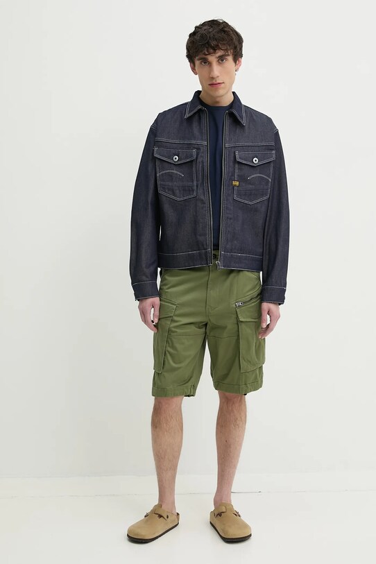 G-Star geacă din denim D26128.D956 bleumarin SS25
