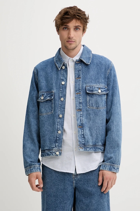 Won Hundred farmerdzseki nem bélelt kék 3565.15166