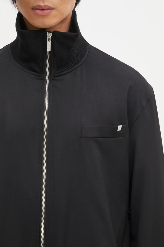 Μάλλινο μπουφάν Helmut Lang Relaxed Bomber.Suit μαύρο O09HM102