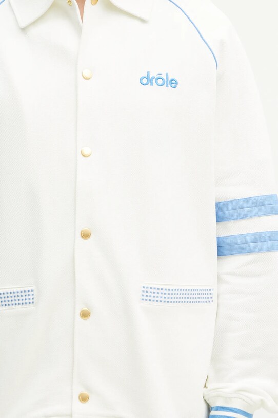 Drôle de Monsieur bluza bawełniana Le Veste AprËs-sport biały G.JT227.CO162.OW