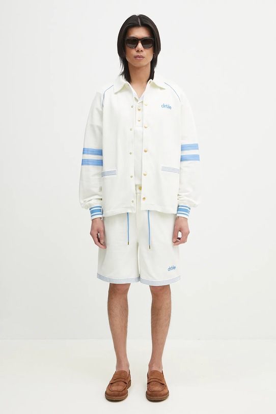 Drôle de Monsieur bluza bawełniana Le Veste AprËs-sport G.JT227.CO162.OW biały