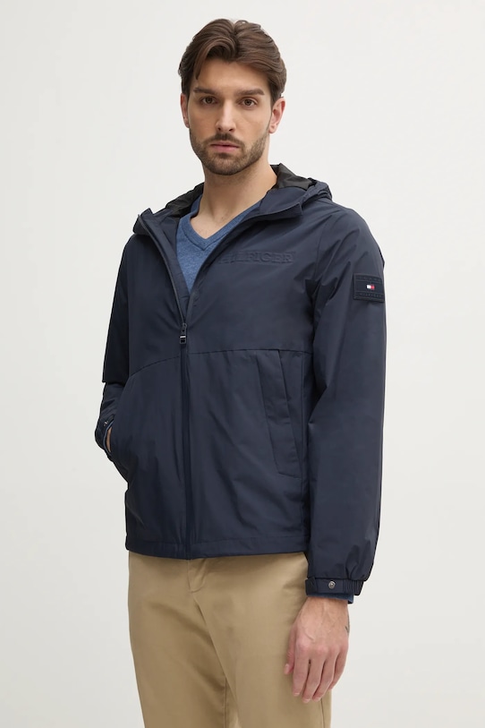Tommy Hilfiger geacă cu captuseala bleumarin MW0MW38905