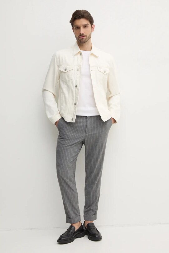 Tommy Hilfiger kurtka jeansowa MW0MW39212 beżowy SS25