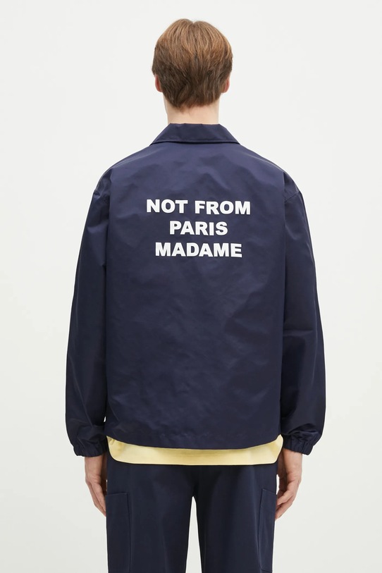 Drôle de Monsieur jacket La Veste Slogan without navy PERM.JT183.PA014.NY