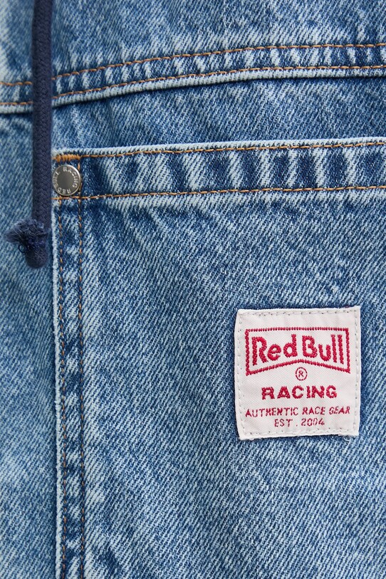 Džínová bunda Red Bull Racing x Pepe Jeans HOODED DENIM JACKET RM400020R17 modrá