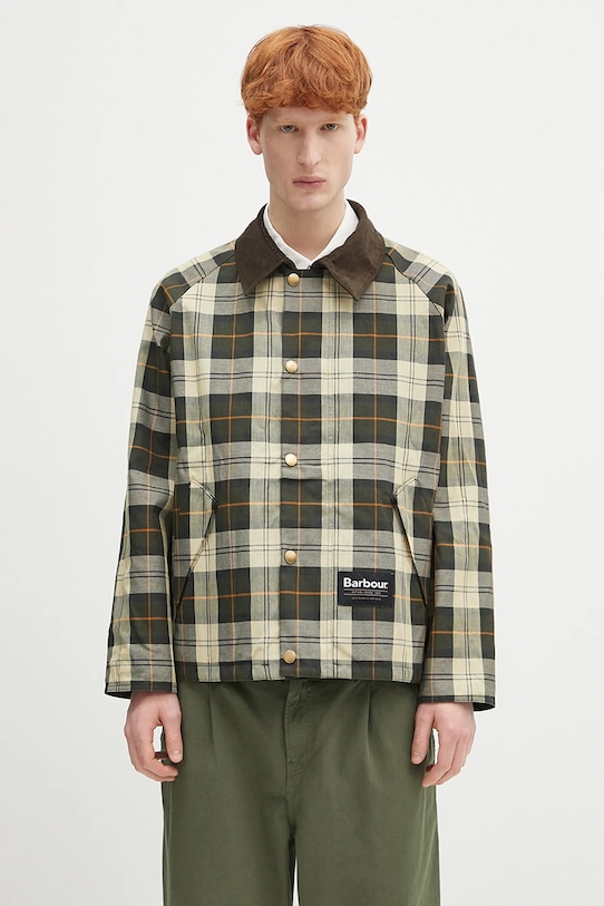 Barbour reversible jacket Barbour OS Reversible Transporter Casual green MCA0963