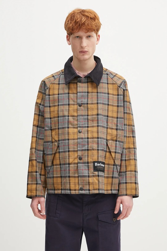 Barbour geacă cu două fețe Barbour OS Reversible Transporter Casual gri MCA0963