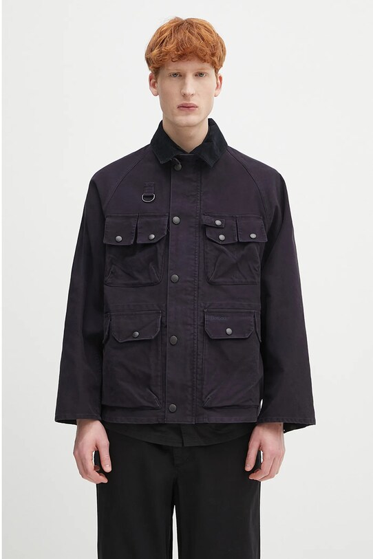 Хлопковая куртка Barbour Barbour Modified Dryfly Casual Jacket без подкладки тёмно-синий MCA1036
