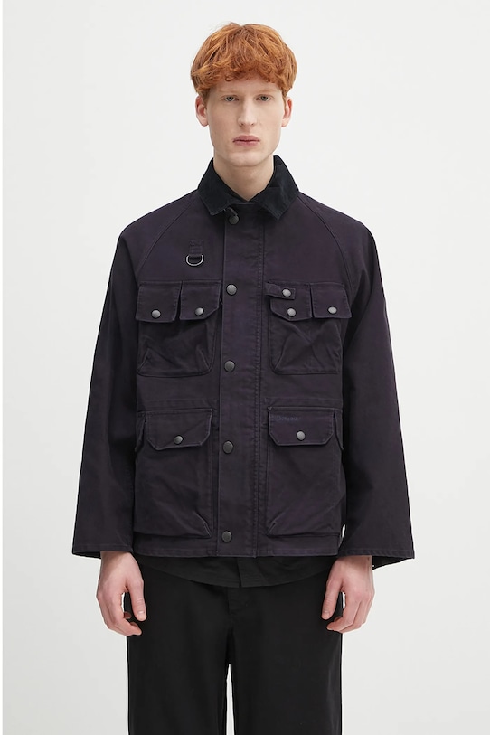 Barbour jachetă de bumbac Barbour Modified Dryfly Casual Jacket necaptusit bleumarin MCA1036
