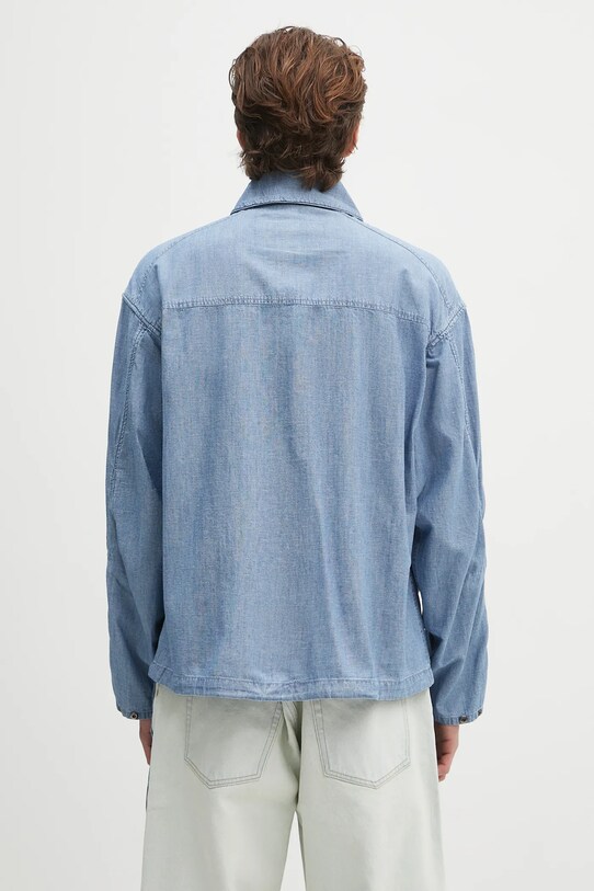 Одяг Сорочка з льону Barbour Barbour Durham Chambray Casual Jacket MCA1038 блакитний