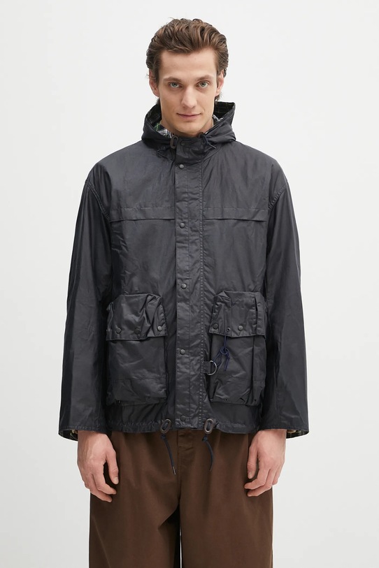 Куртка Barbour Barbour Modified Durham Wax Jacket с капюшоном тёмно-синий MWX2448